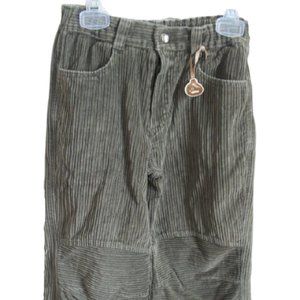 --- Unbranded Green Cords Corduroy Pants Adjustable Waist 8
